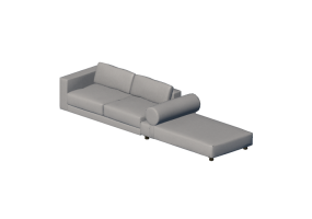 Divani 3D - Composizione destra - Moroso - Salon Nan&agrave; - SN1 - C20