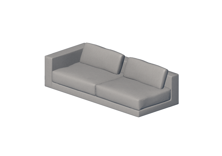 Divans 3D - Élément gauche - Moroso - Salon Nanà - SN1 -... Divans 3D - Élément gauche - Moroso - Salon Nanà - SN1 -...