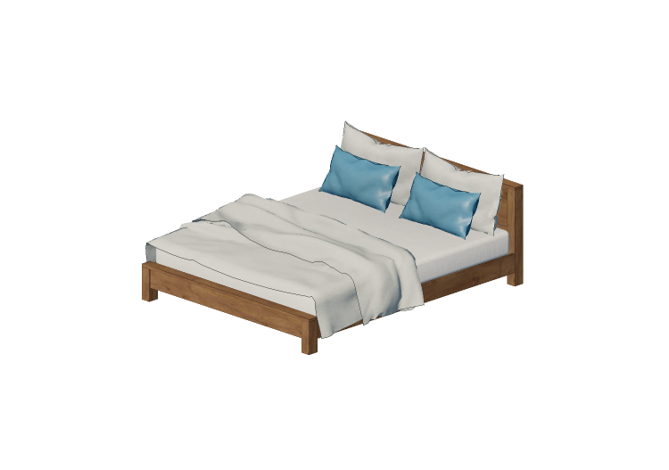 Letti 3D - Letto matrimoniale - Kare - Authentico - 76552 -... Letti 3D - Letto matrimoniale - Kare - Authentico - 76552 -...