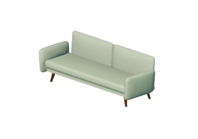 Divani 3D - Divano letto in tessuto - Kare - Lizzy - 83602
