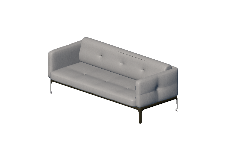 Sofás 3D - Two-seater sofa - Moroso - Modernista - MD2 -... Sofás 3D - Two-seater sofa - Moroso - Modernista - MD2 -...