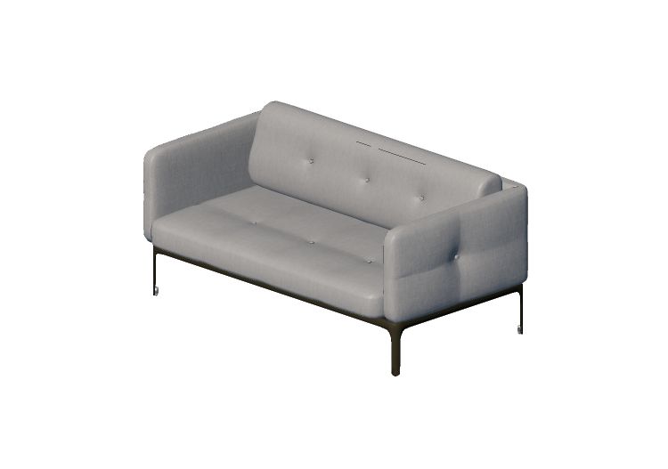 Divans 3D - Canapé deux places - Moroso - Modernista - MD2... Divans 3D - Canapé deux places - Moroso - Modernista - MD2...