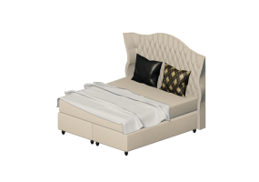 Letti 3D - Letto matrimoniale - Kare - Boxspring City Spirit - 81975