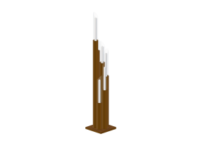 Lampada da terra 3D - Lampada da terra - Kare - Pipe - 61295
