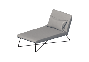 Divani 3D - Sedia relax in tessuto - Kare - Cornwall - 83120