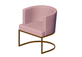Chairs and Sofas 3D - Armchair in fabric - Kare - Rumba - 83099