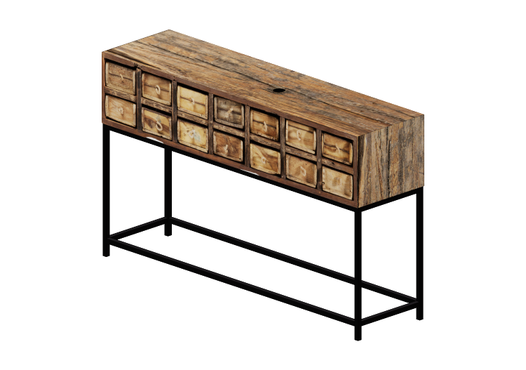 Tables 3D - Table console en bois - Kare - Bastidon - 83338... Tables 3D - Table console en bois - Kare - Bastidon - 83338...