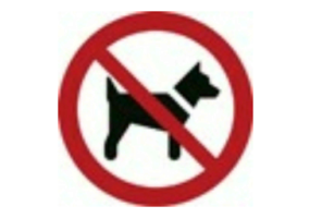 Sinaliza&ccedil;&atilde;o - Proibida a entrada de cachorros