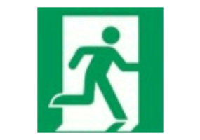 Zeichen - Rettungsweg/Notausgang rechts