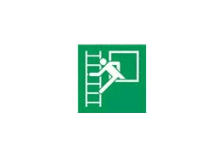Signs - Emergency window with stairs - ACCA software Signs - Emergency window with stairs - ACCA software