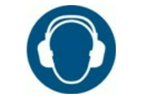 Sinalização - É obrigatório o uso de protetores auriculares