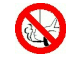 Signs - Forbidden to keep the motor running