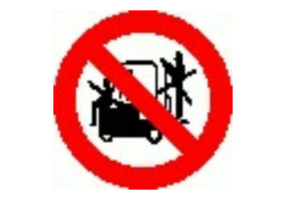 Se&ntilde;ales - Prohibido transportar personas