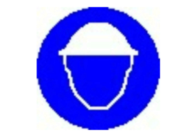 Signs - Helmet required