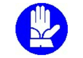 Zeichen - Handschutz benutzen