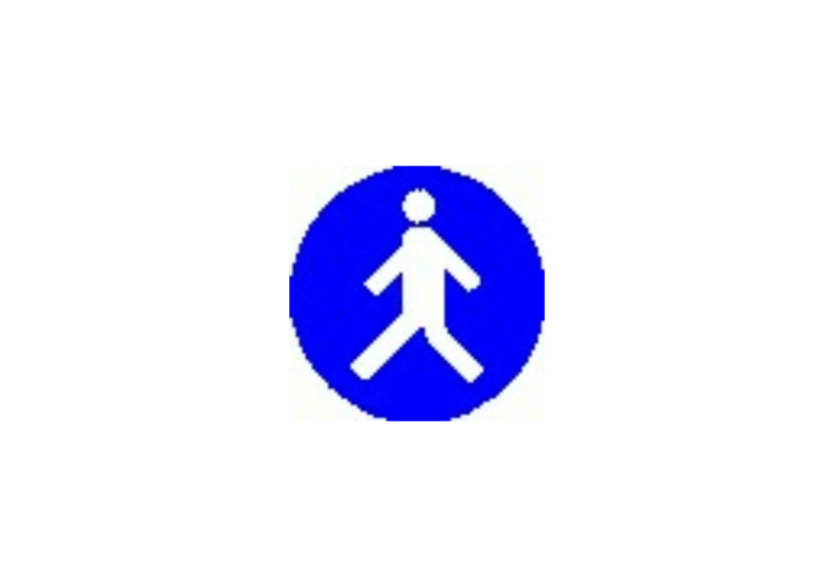 Zeichen - Fußgängerweg benutzen - ACCA software Zeichen - Fußgängerweg benutzen - ACCA software