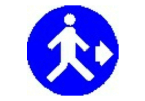 Signs - Pedestrians right