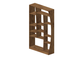 Librerie 3D - Libreria in legno - Kare - Rettangolo - 81913