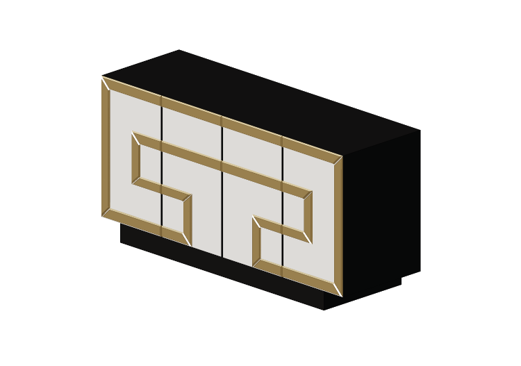 3D Möbel - Lackiertes Holzsideboard - Kare - Elite - 80521... 3D Möbel - Lackiertes Holzsideboard - Kare - Elite - 80521...