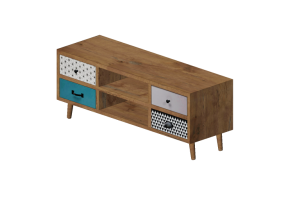 Mobili 3D - Mobile per TV in legno - Kare - Capri - 80996