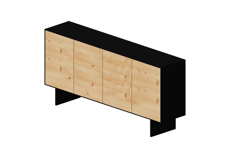 Móveis 3D - Credenza de madeira - Kare - Pure - 81961 -... Móveis 3D - Credenza de madeira - Kare - Pure - 81961 -...