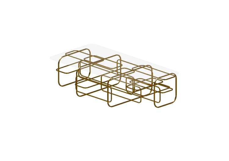 Mesas 3D - Mesa de vidro - Kare - Meander - 82370 - Kare Mesas 3D - Mesa de vidro - Kare - Meander - 82370 - Kare