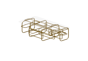Tavoli 3D - Tavolino in vetro - Kare - Meander - 82370