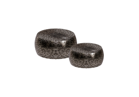 Tavoli 3D - Set di tavolini in metallo - Kare - Pebbles - 82976