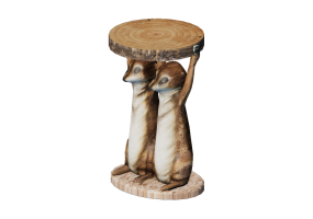 Tavoli 3D - Tavolino in ceramica - Kare - Meerkat Sisters - 79748