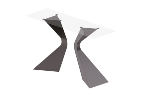 Tavoli 3D - Tavolo console in vetro - Kare - Gloria - 82380