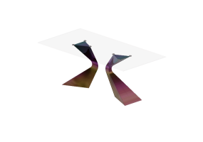 Tavoli 3D - Tavolo in vetro - Kare - Gloria - 82966