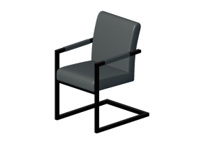 Cadeira 3D - Cadeira de couro - Kare - Liberty - 81498