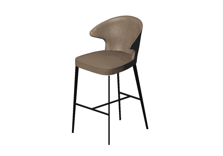 3D Chairs - Fabric bar stool - Kare - Amsterdam - 82778 -... 3D Chairs - Fabric bar stool - Kare - Amsterdam - 82778 -...