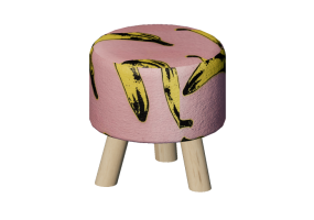 Sedie 3D - Sgabello in tessuto - Kare - Banana - 82815