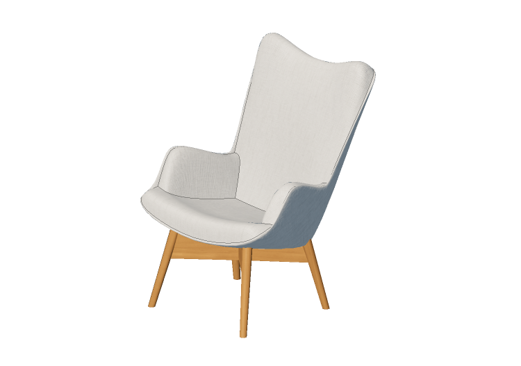 Chairs and Sofas 3D - Armchair in fabric - Kare - Vicky -... Chairs and Sofas 3D - Armchair in fabric - Kare - Vicky -...