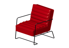 Divani 3D - Poltrona in pelle - Kare - Study - 82810