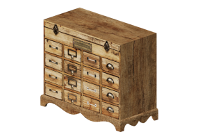 Armadi 3D - Cassettiera in legno - Kare - Cookies - 82819