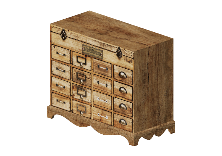 3D Schränke und Kommoden - Kommode aus Holz - Kare -... 3D Schränke und Kommoden - Kommode aus Holz - Kare -...