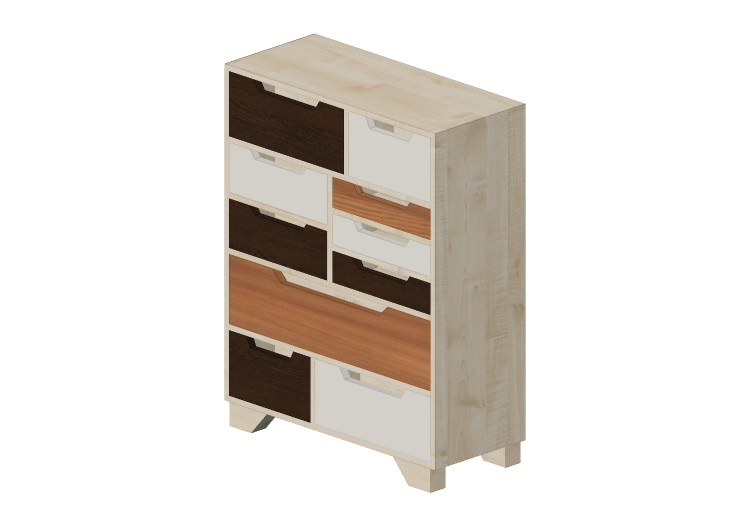 Armarios y Cómodas 3D - Cómoda de madera - Kare - Scandi -... Armarios y Cómodas 3D - Cómoda de madera - Kare - Scandi -...