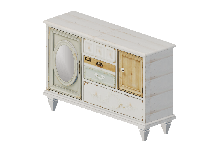 3D Furniture - Wooden sideboard - Kare - Ornamento - 82202... 3D Furniture - Wooden sideboard - Kare - Ornamento - 82202...