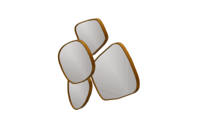 Acess&oacute;rios 3D - Espelho - Kare - Shapes - 83009