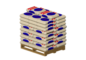 Mat&eacute;riaux 3D - Sacs de ciment sur palette