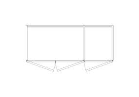 Armarios DWG - Armario batientes 3a 02