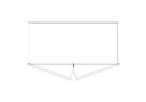DWG Schränke - Kleiderschrank Drehflügel einflügelig 08