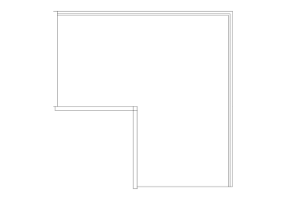 Wardrobes DWG - Wardrobe with single Hinged Door Leaf 17