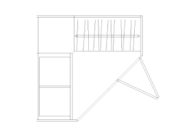 DWG Schr&auml;nke - Schrankkabine Kombination 03
