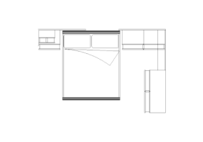 Armarios DWG - Habitacion composici&oacute;n tipo 2 08