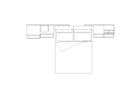 Armoires DWG - Chambre composition type 3 03