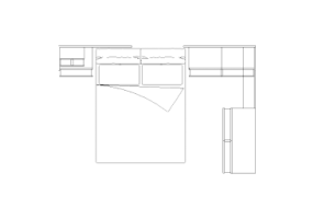 Armoires DWG - Chambre composition type 3 08