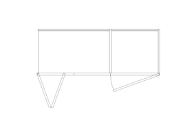 Armários DWG - Estante composta 03